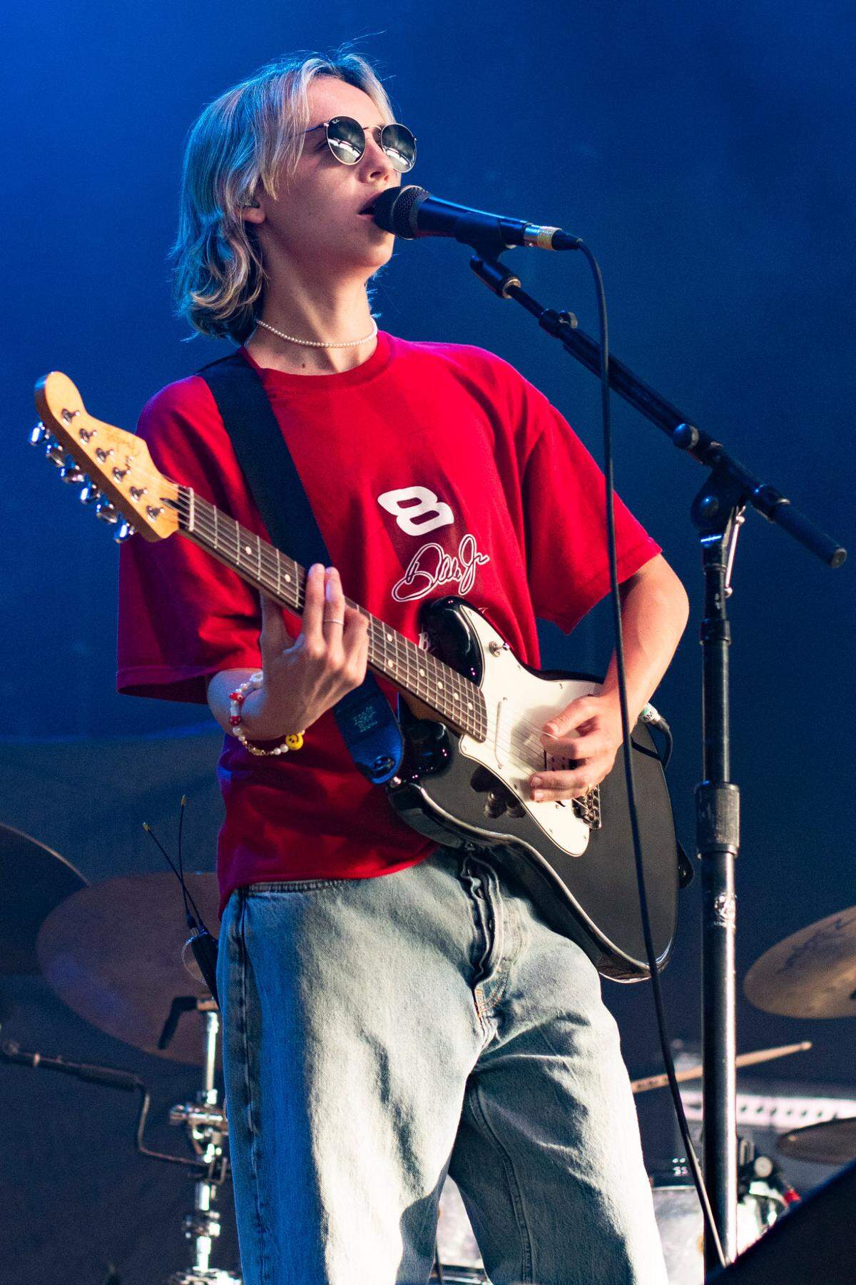 Lead singer of Japanese House, Amber Bain, performs as the opening act of Maggie Rogers “Don’t Forget Me Tour” at Coastal Credit Union Music Park on Wednesday, June 19, 2024.