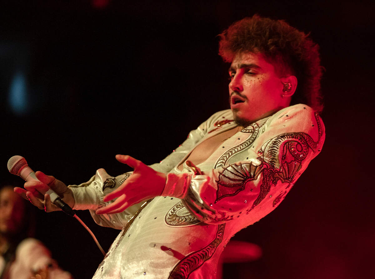 Greta Van Fleet in concert at Raleigh, N.C.’s PNC Arena with Houndmouth, Monday night, March 13, 2023.