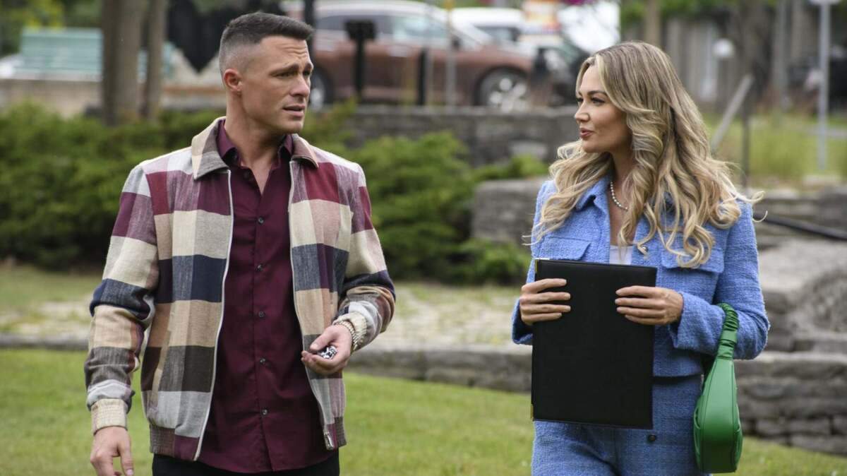 Colton Haynes and Gabrielle Graham in the Lifetime movie “Swindler Seduction.”
