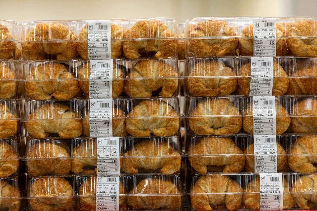 Croissants for sale at a Sam’s Club in Raleigh, N.C., on Friday, March 1, 2024.