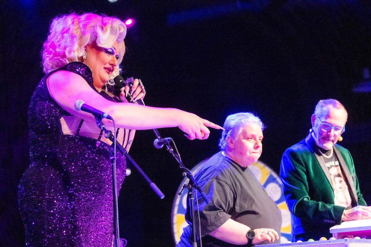 Brenda the 7-foot drag queen from Greensboro, hosts North Carolina’s oldest running drag show, Green Queen Bingo, which dates to 2004 and regularly fills Piedmont Hall in Greensboro.