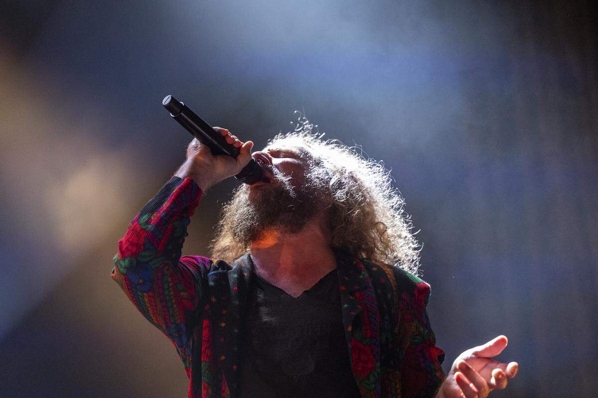 My Morning Jacket performs at City Plaza during Day 2 of the 15th annual Hopscotch Music Festival in downtown Raleigh on Friday, Sept. 5, 2025.