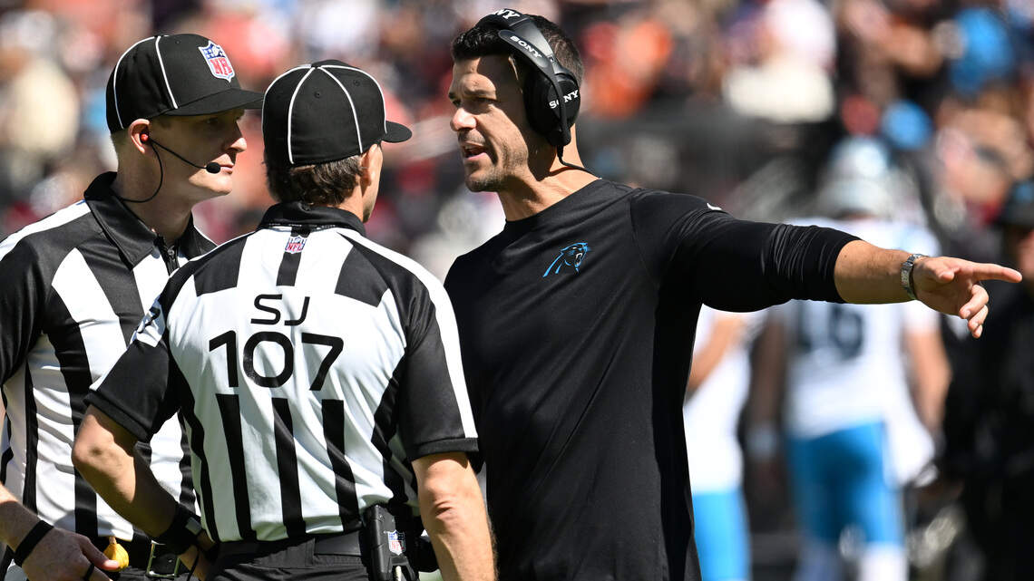 What Carolina Panthers coach Dave Canales said after 21-18 loss against the Browns