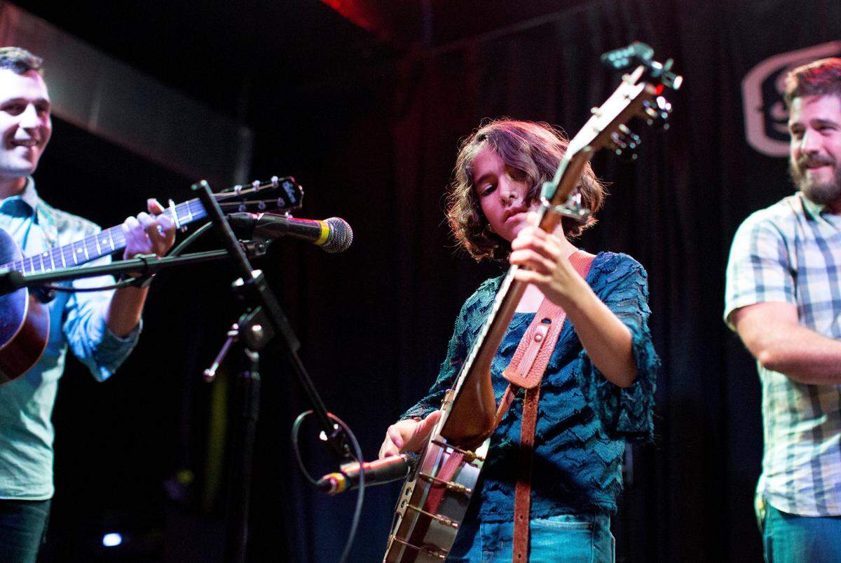 Uma Peters, 9, of Nashville, performs at Shout and Shine: A Celebration of Diversity at The Pour House as part of the the Bluegrass Wander in downtown Raleigh, Tuesday night, Sept. 28, 2016.