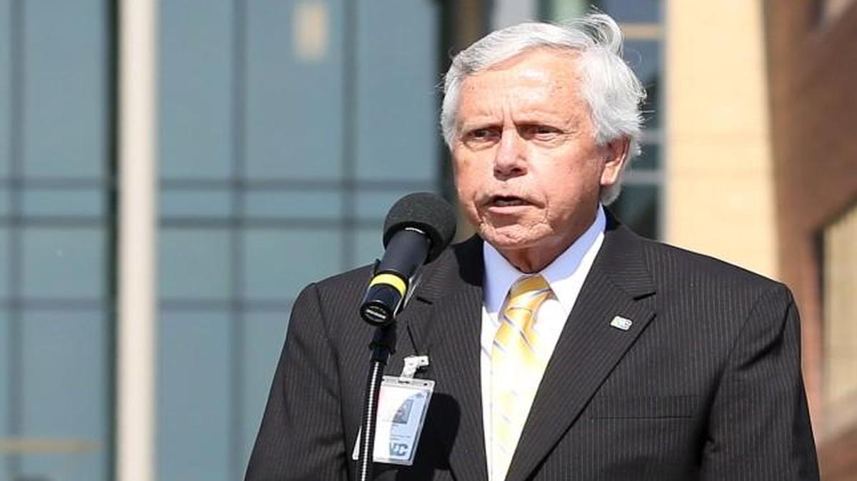 Luckey Welsh, Cherry Hospital's chief executive officer, speaks at the ribbon cutting ceremony for the hospital on August 31, 2016. Welsh said the psychiatric facility has not taken in additional patients since the hospital opened a new facility last September that added 100 additional beds.