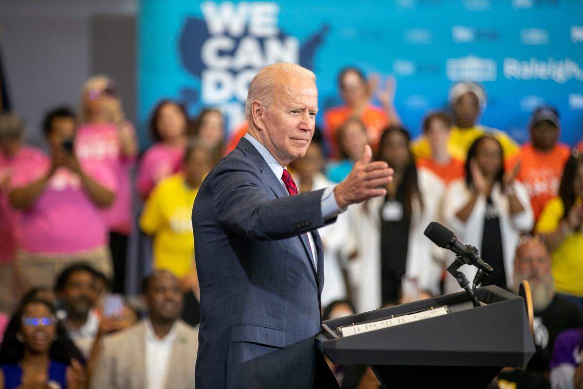 President Joe Biden speaks during a visit to Green Road Community Center to promote COVID-19 vaccinations on Thursday, June 24, 2021 in Raleigh, N.C. This neighborhood in Raleigh has one of the lower vaccination rates in Wake County.
