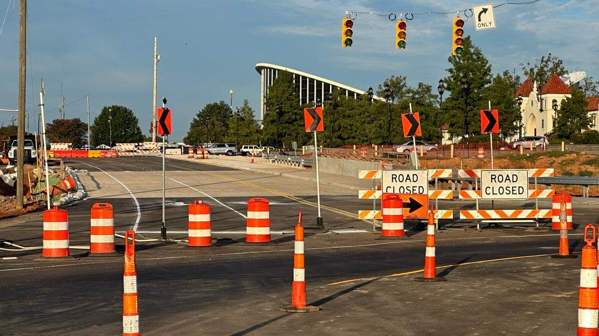 Hillsborough Street is set to reopen in front of the N.C. State Fairgrounds by Sept. 6, after contractors completed a bridge that will eventually go over the planned Blue Ridge Road underpass.