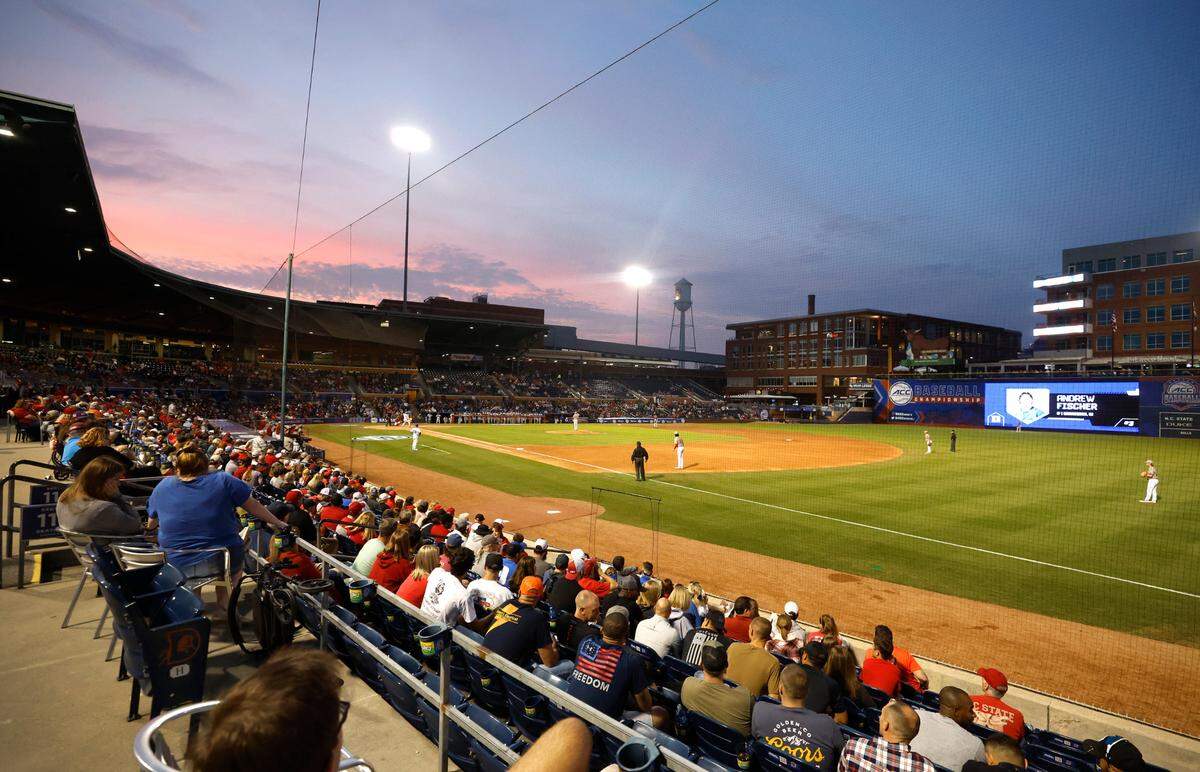Duke plays against N.C. State in the ACC Baseball Championship at the Durham Bulls Athletic Park in Durham, N.C., Tuesday, May 23, 2023.