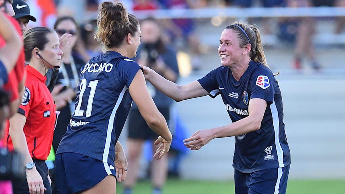 Heather O’Reilly retired from the NC Courage this fall after a distinguished soccer career.