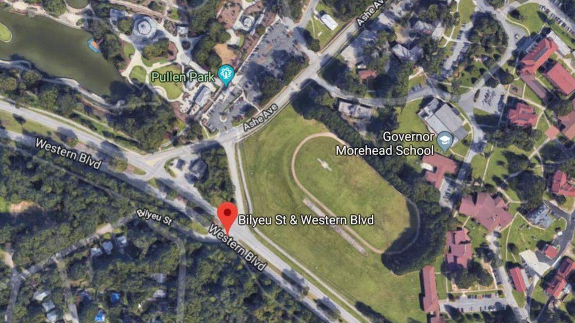 A man on foot was killed Monday morning, Dec. 3, 2018, by a vehicle on Western Boulevard in Raleigh, North Carolina, police said. The incident closed the eastbound side of the street.