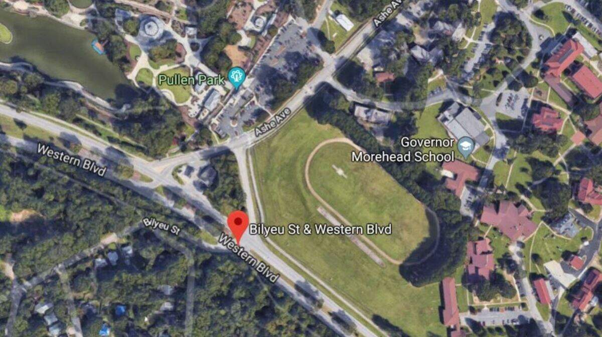 A man on foot was killed Monday morning, Dec. 3, 2018, by a vehicle on Western Boulevard in Raleigh, North Carolina, police said. The incident closed the eastbound side of the street.