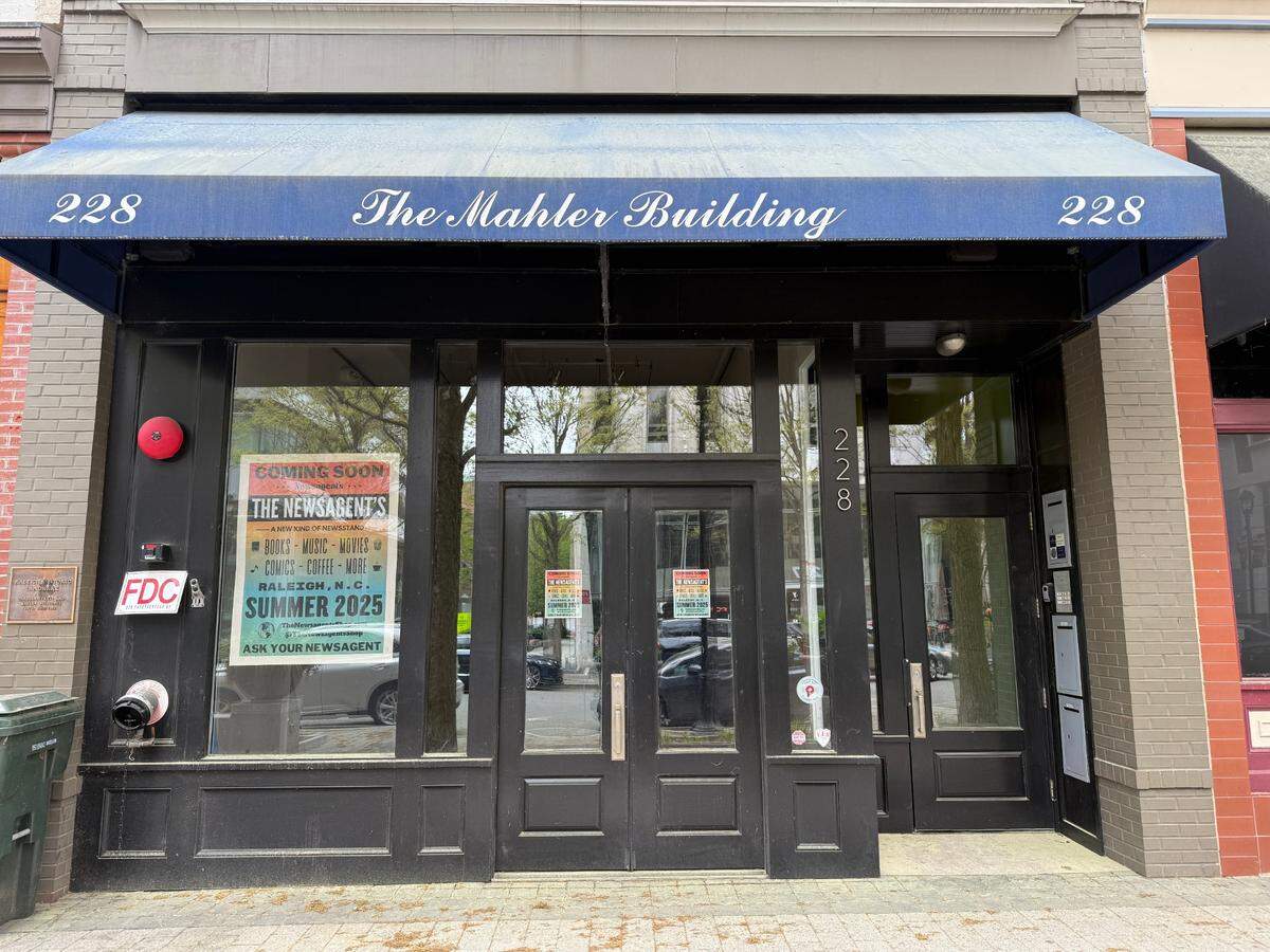 The Newsagent’s, a new business selling used books, records and comics, along with a coffee shop, will open on Fayetteville Street in downtown Raleigh.