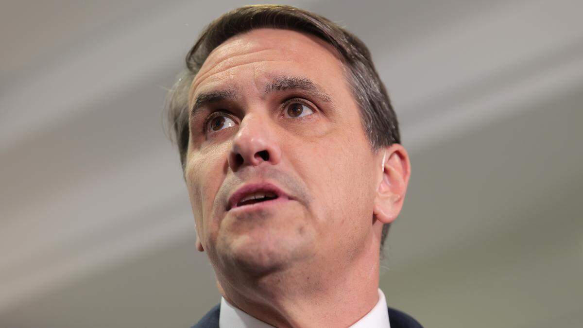 Acting U.S. Attorney General Todd Blanche speaks with the media in Washington, DC.