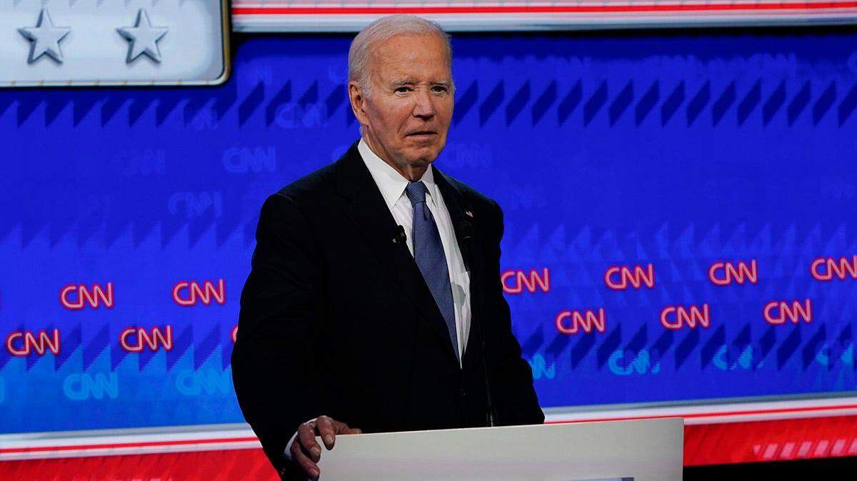 President Joe Biden during the June 27, 2024 debate at CNN’s studios in Atlanta.