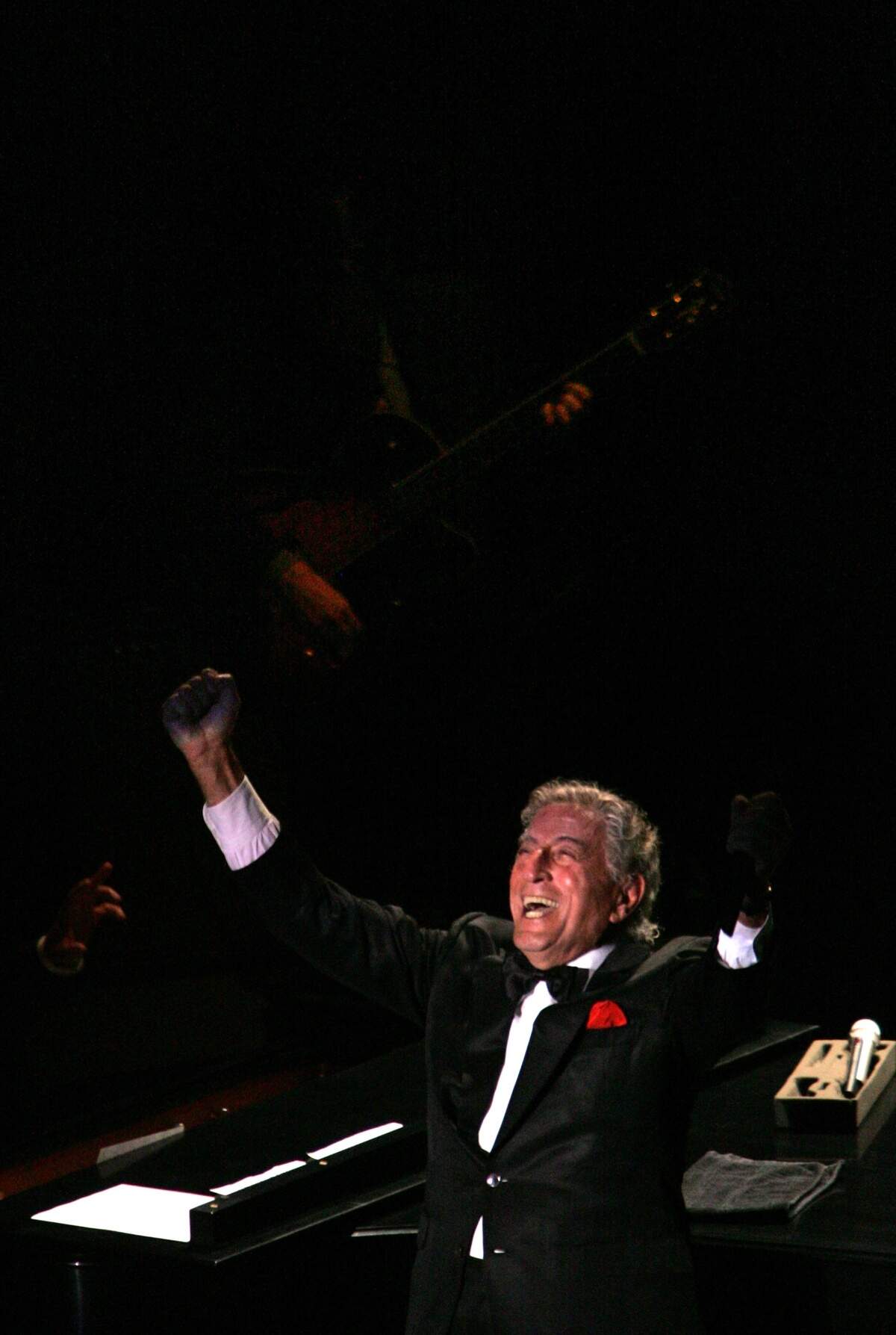 Tony Bennett performs Friday, Sept. 9, 2005, during the reopening of the newly renovated Memorial Hall in Chapel Hill.