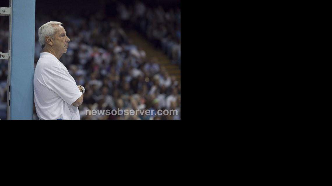 UNC coach Roy Williams has been added to the Lakers’ “interview list,” according to the Los Angeles Times. 
