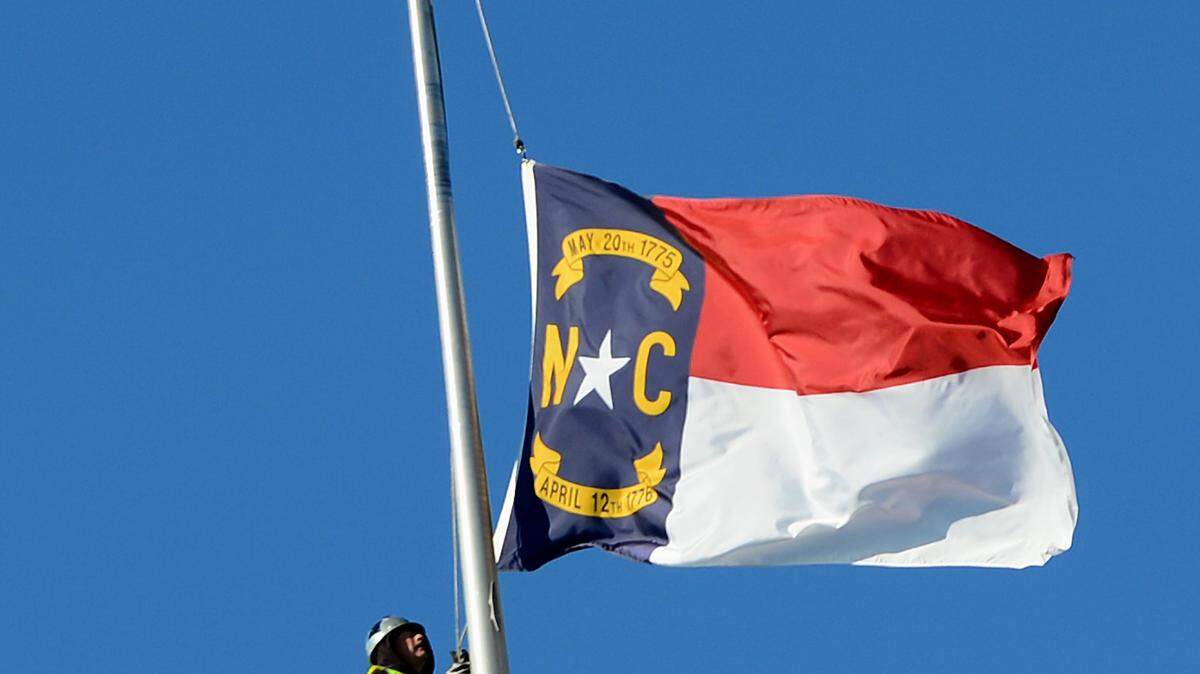 All United States and NC flags at state facilities will be at half staff from sunrise to sunset on Monday, May 4. 