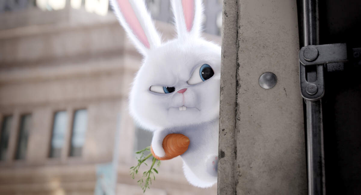 Snowball, voiced by Kevin Hart, rallies abandoned animals in "The Secret Life of Pets."