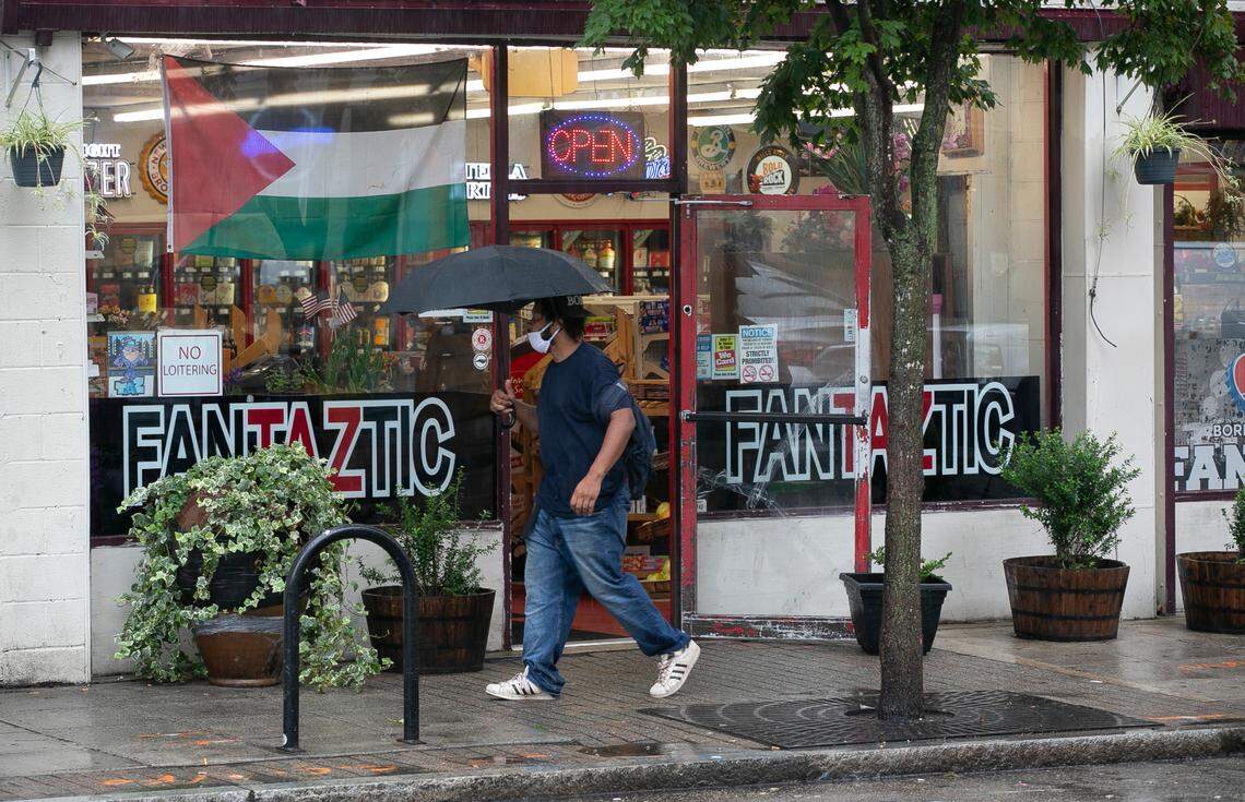 Taiseer ÒTazÓ Zarka, the owner Taz’s convenience store at 207 S. Wilmington Street says his business has been hurt by the lack of foot traffic due to the closure of office buildings in downtown Raleigh due to the COVID-19 virus.