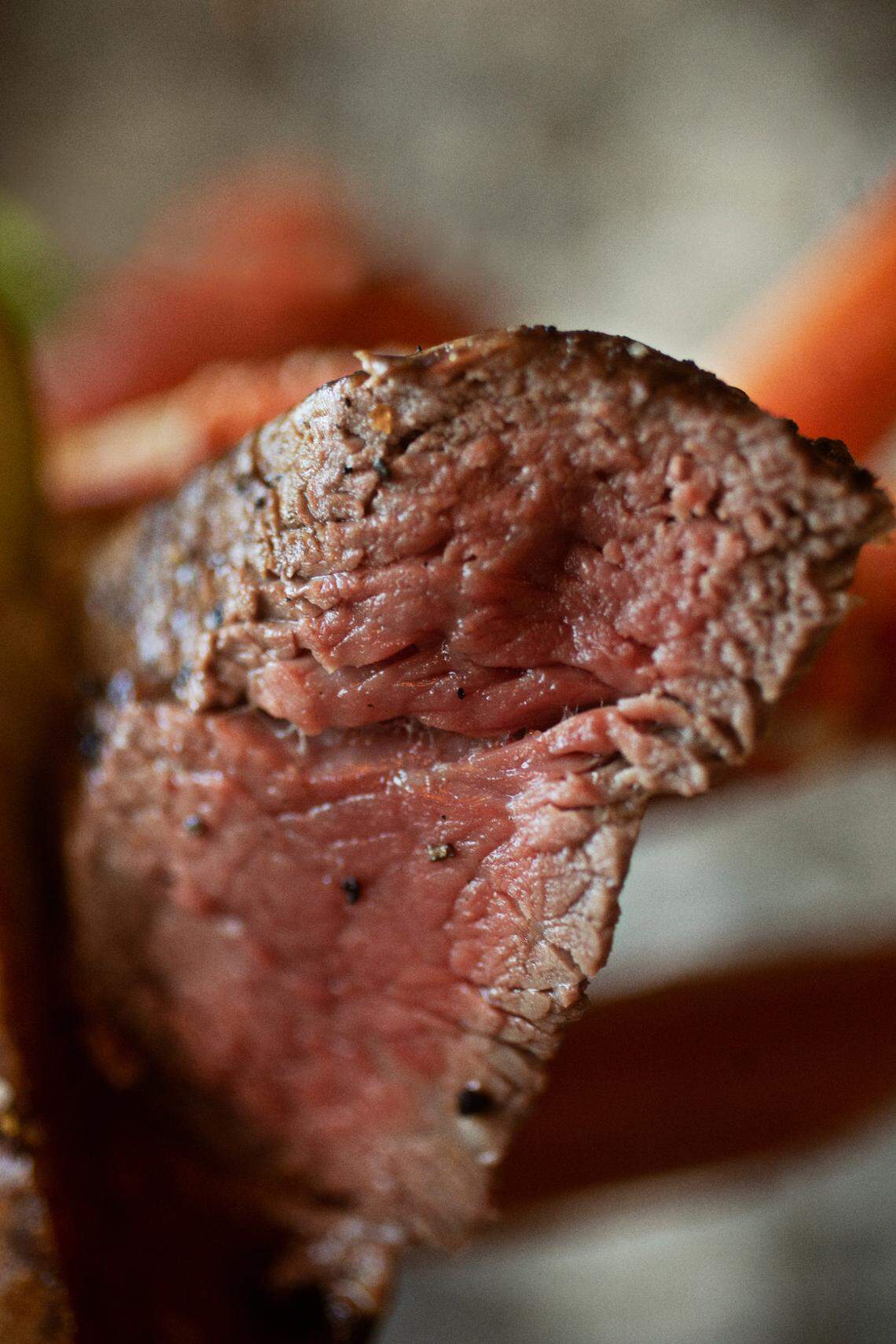 Zeus is one of Ultimate Bloody Mary’s on the cocktail menu at The Blind Pelican in Holly Springs. It includes variety of ingredients including a 6oz. filet mignon.