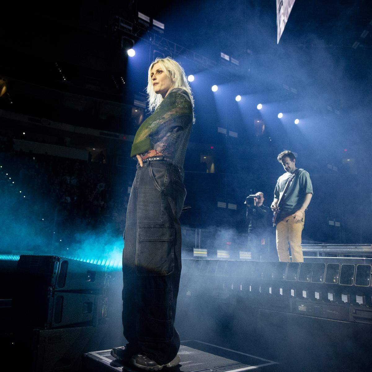 Linkin Park in concert on their “From Zero World Tour 2025” at Raleigh, N.C.’s Lenovo Center, Tuesday night, May 6, 2025.