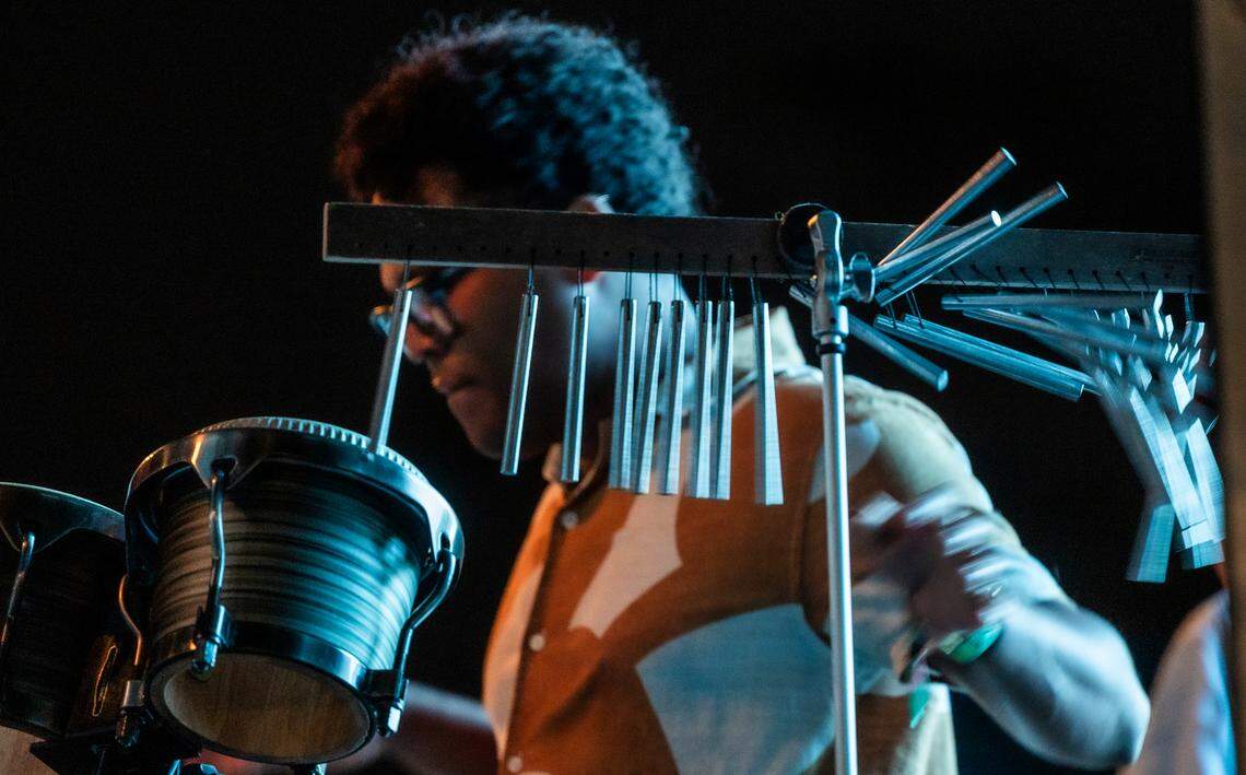 BADBADNOTGOOD performs at Moore Square in Raleigh during the Hopscotch Music Festival on Friday, Sept. 6, 2024.