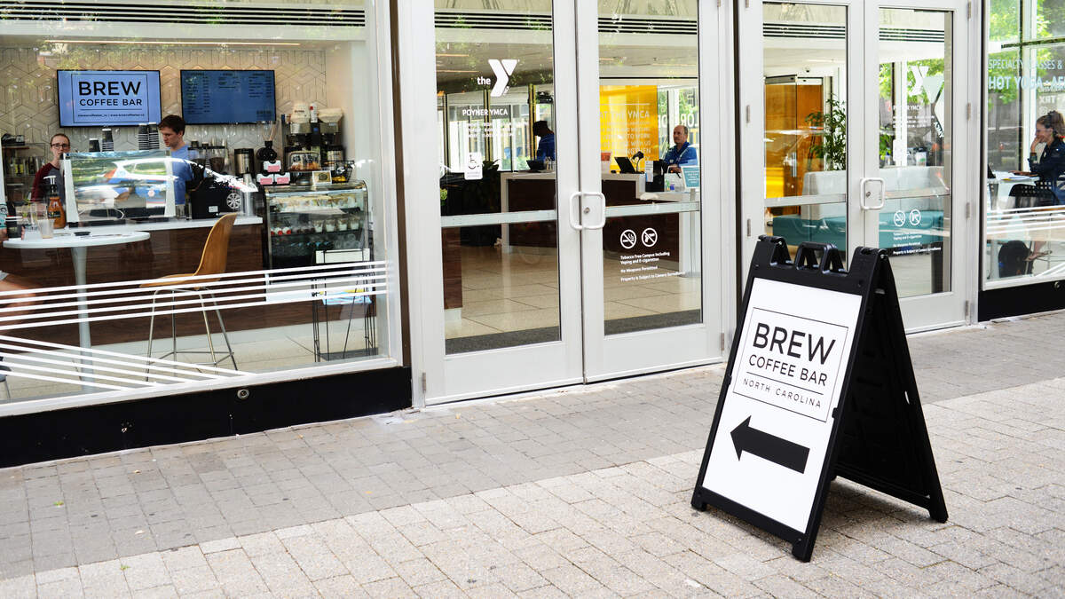 BREW Coffee Bar has closed its coffee counter at the Poyner YMCA on Fayetteville Street.