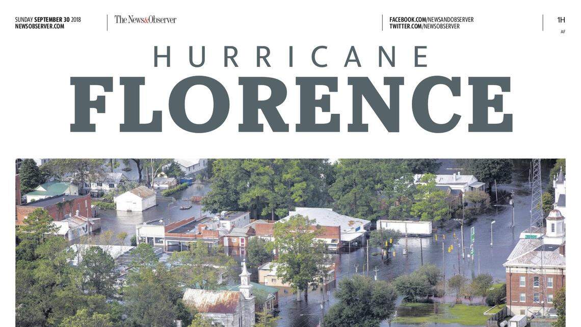 A special 12-page section on Hurricane Florence will be in the print edition of The News & Observer on Sunday, Sept. 30.