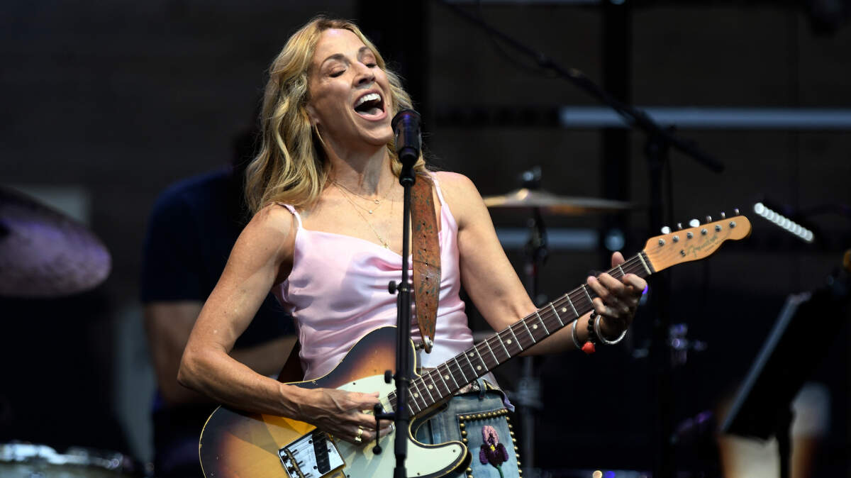 Sheryl Crow opens for Jason Isbell and the 400 Unit, Monday night, June 13, at Cary, N.C.’s Koka Booth Amphitheatre.