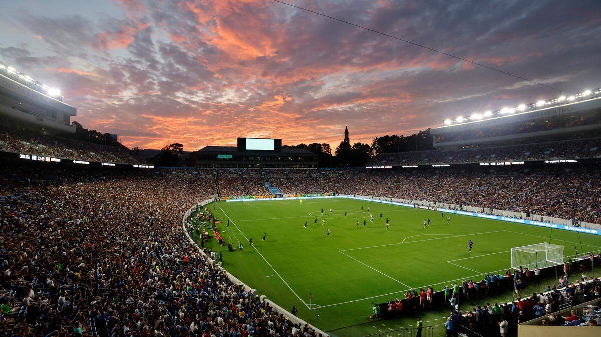Chelsea Football Club plays against against Wrexham F.C. in a friendly match at Kenan Stadium in Chapel Hill, N.C., Wednesday, July 19, 2023.