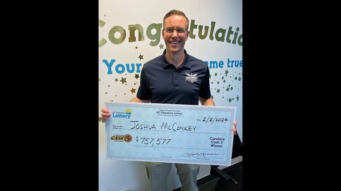 Josh McConkey, an emergency physician and Air Force reservist who is running for Congress from North Carolina’s 13th district, said he plans to use his recent lottery winnings — half of a $1.5 million jackpot — in the crowded race.