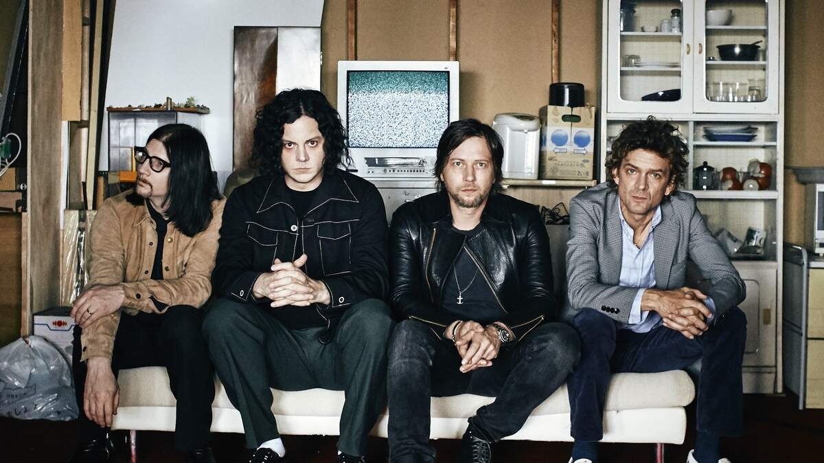 The Raconteurs are, left to right, Jack Lawrence, Jack White, Patrick Keeler and Brendan Benson. They will perform Sept. 3 at Red Hat Amphitheater.