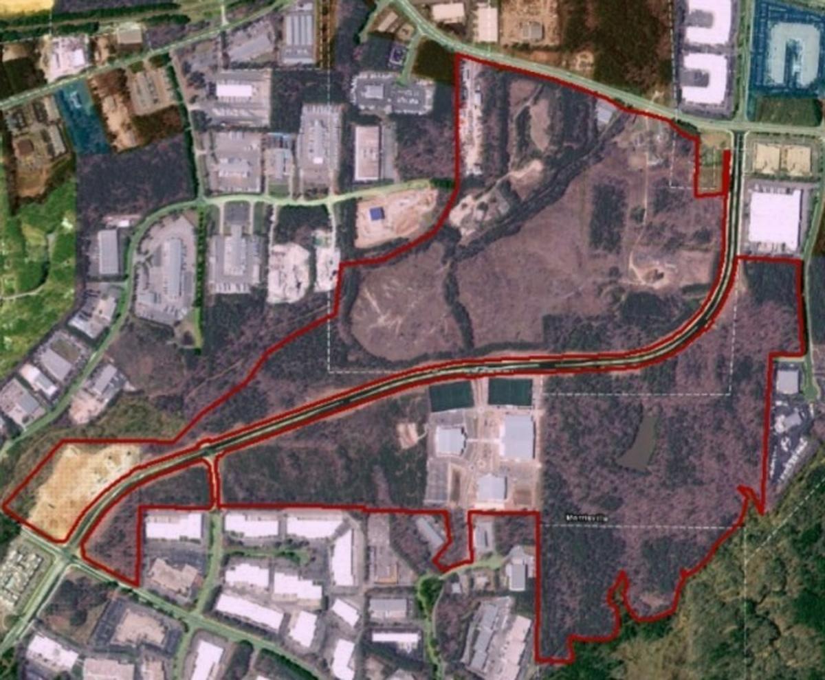 The McCrimmon Parkway subarea south of I-40 and RDU airport was rezoned as a Business Activity Center and Gateway Overlay district to allow for denser housing and retail development.