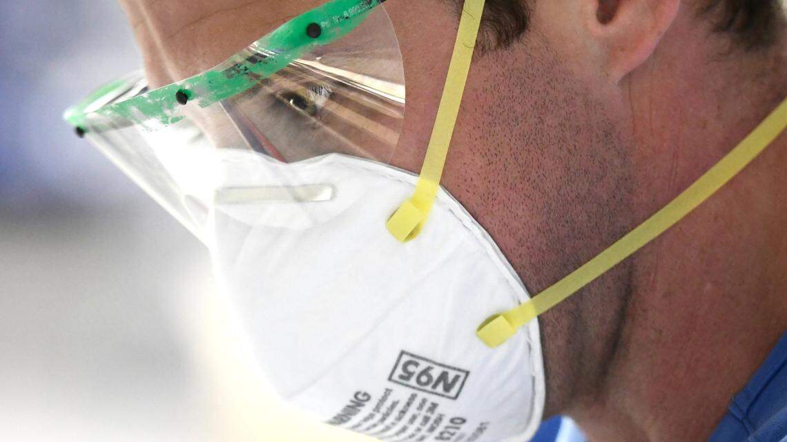 Thomas Fayet Jr. RN SRT works in the Special Respiratory Isolation intensive care unit at UNC Rex Hospital while caring for patients with coronavirus Friday afternoon, May 1, 2020.