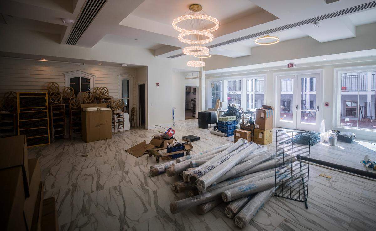 An event space at the historic Colonial Inn in Hillsborough, N.C. is still being prepared for a November grand opening on Wednesday, Sept. 30, 2020. 