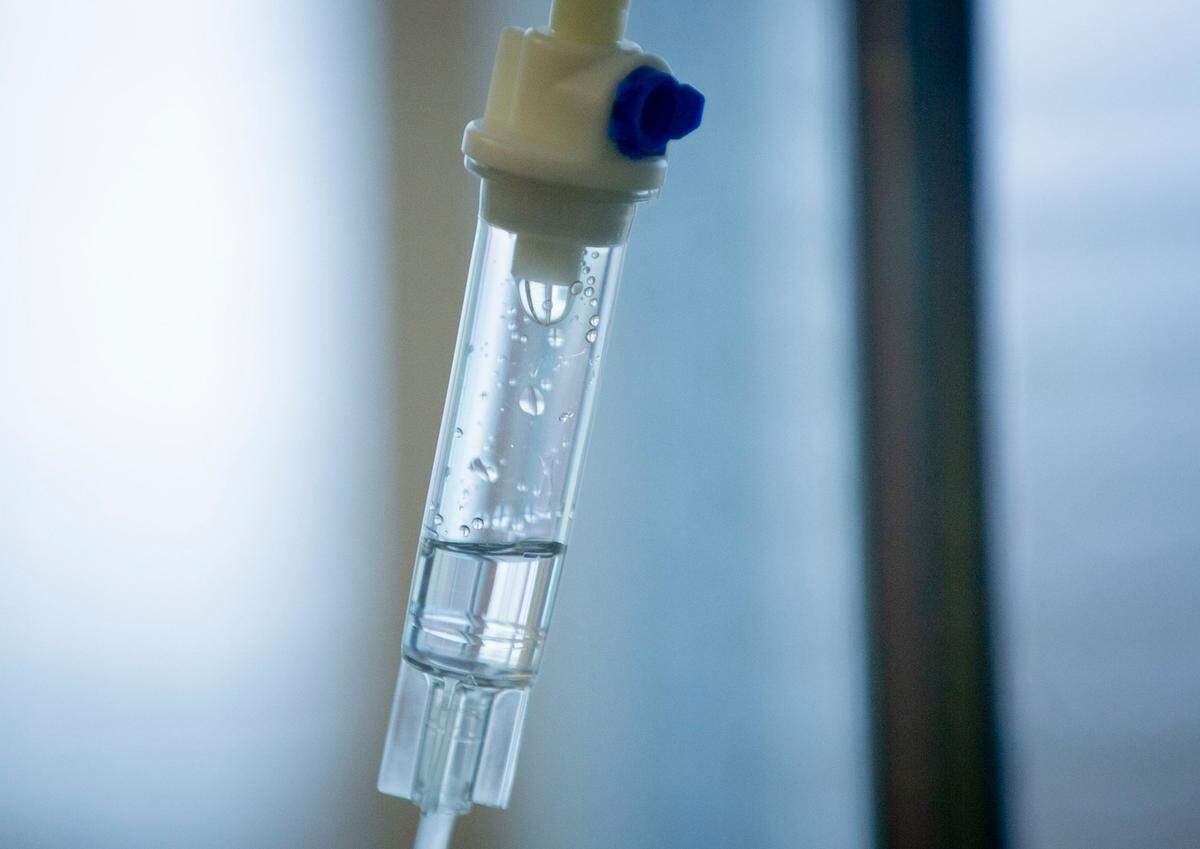 Theresa Fontenot receives an infusion of monoclonal antibodies, a treatment authorized by the FDA that studies suggest could prevent some people infected with COVID-19 from needing to be hospitalized, at UNC Family Medicine at Pittsboro, on Tuesday, Jan. 26, 2021, in Pittsboro, N.C.