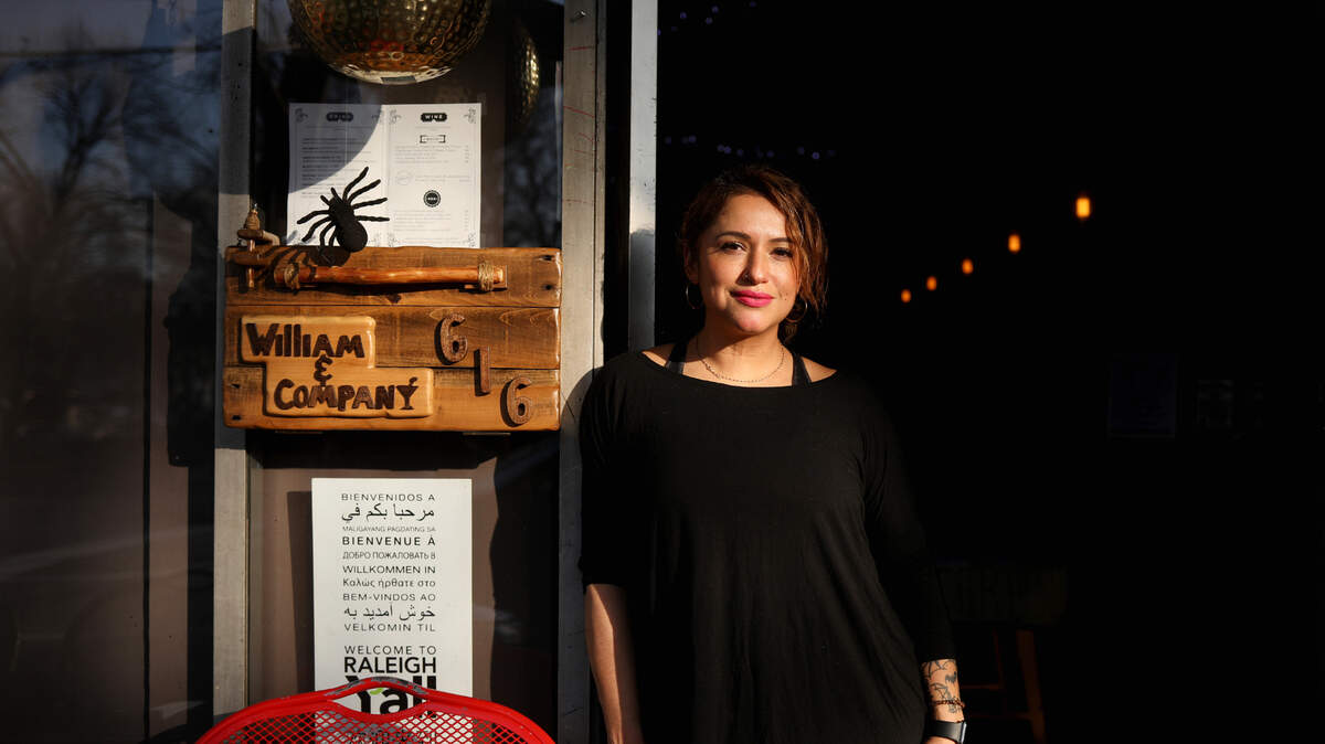 Lilianna Ballace, owner of RaleighÕs William & Company, on Wednesday, Jan. 27, 2021 after Gov. Roy Cooper extended cocktails-to-go in North Carolina until March 31. Ballace can count on one hand how many cocktails-to-go the Person Street bar sells each weeks, usually one or two.