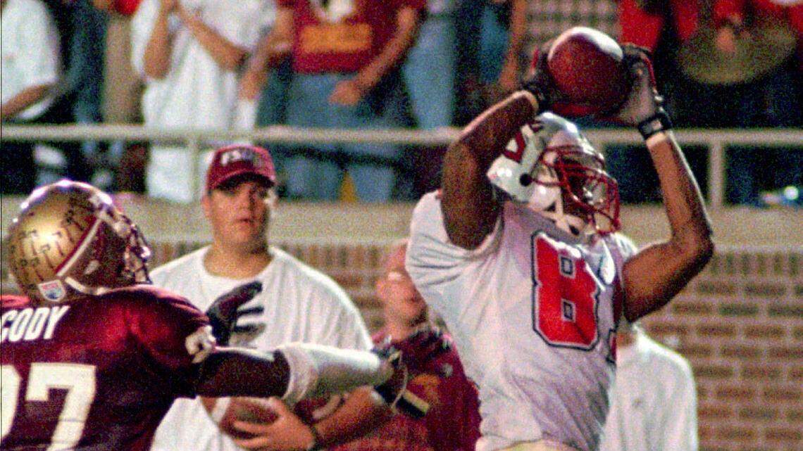 ACC football record book: NC State’s Torry Holt grabbed spotlight with 5 TDs against FSU