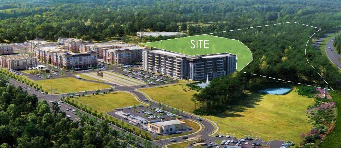 Northwood Ravin is planning 170 apartments and townhomes on just over six acres of a 19-acre site between Interstate 40 and Carraway Village, off Eubanks Road in Chapel Hill.