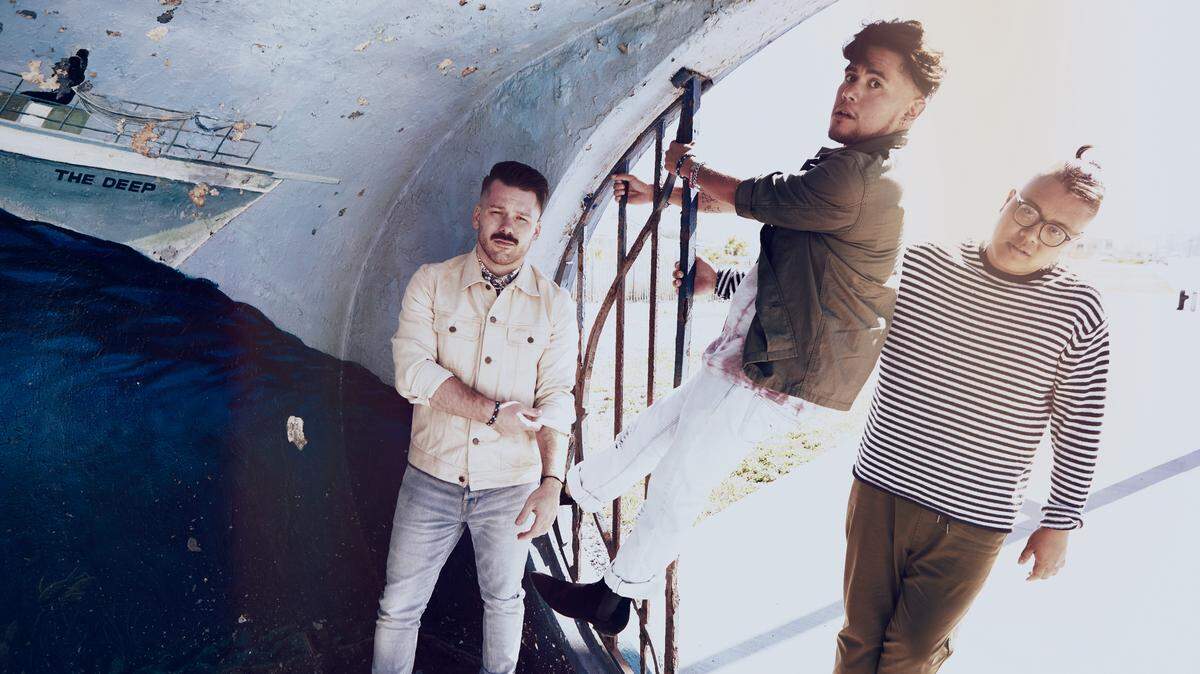 Arizona, a new Jersey-based trio of songwriters and producers, is opening for Panic! at the Disco.