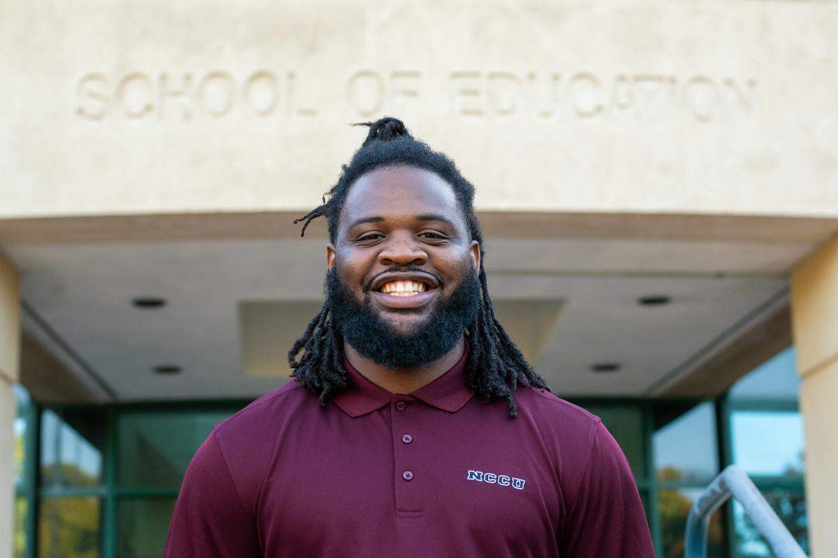 Chester Crowder is a senior elementary education major at N.C. Central University. The Raleigh N.C. native is in the NCCU Marathon Teaching Institute’s first cohort and received a generous $25,000 scholarship towards his education.