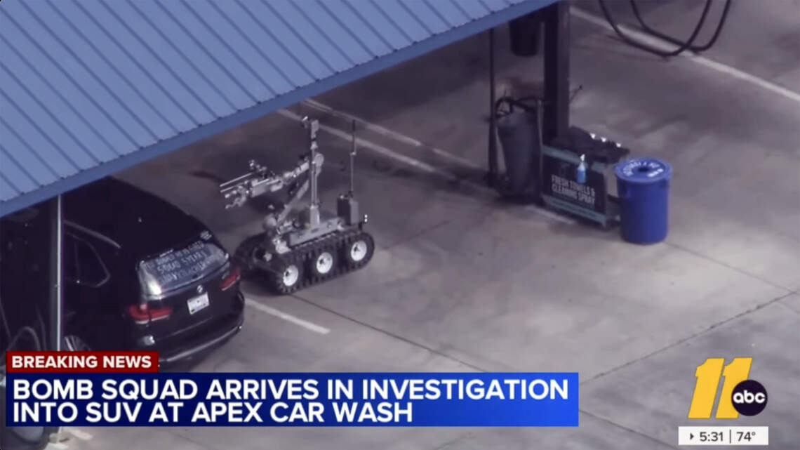 Apex car wash evacuated after person made political threats, police say