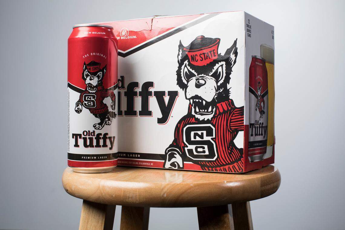 Old Tuffy, a New Belgium lager, hit the shelves in the first week of August 2019. The brewing company announced the Wolfpack-themed beer earlier this summer, kicking off a five-year collaboration with NC State. The beer is available statewide and part of the sales will go toward NC State’s fermentation science program.