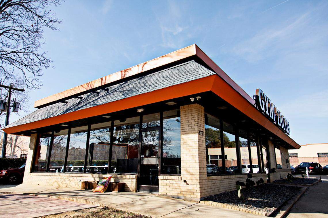 Gym Tacos has opened a brick&mortar off of Hillsborough Street in Raleigh.