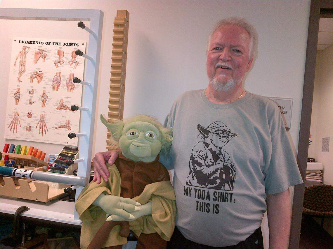 Andy Jones, 71, and his son Nate, 29, loved watching Star Wars together. Jones passed away due to coronavirus-related complications April 7.