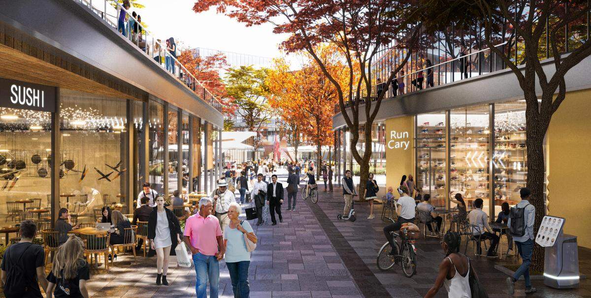 Developers for South Hills have given a first look at what a new South Hills mall area would look like. The entire redevelopment could take years.