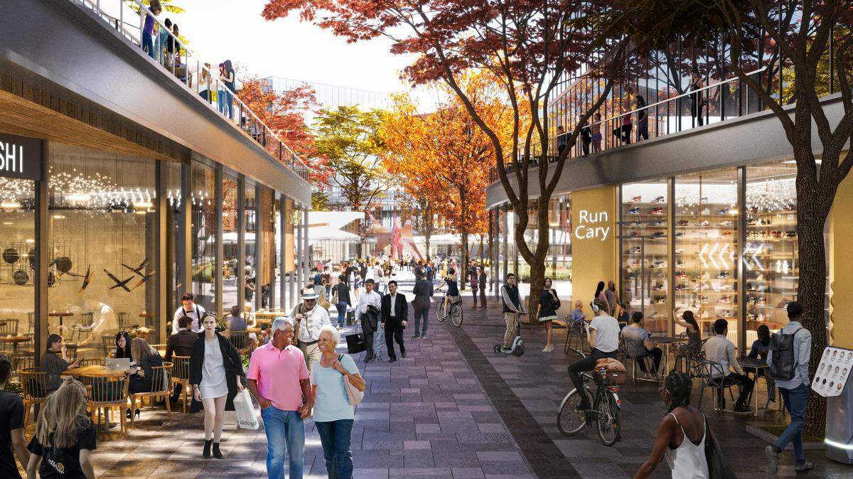Developers for South Hills have given a first look at what a new South Hills mall area would look like. The entire redevelopment could take years.