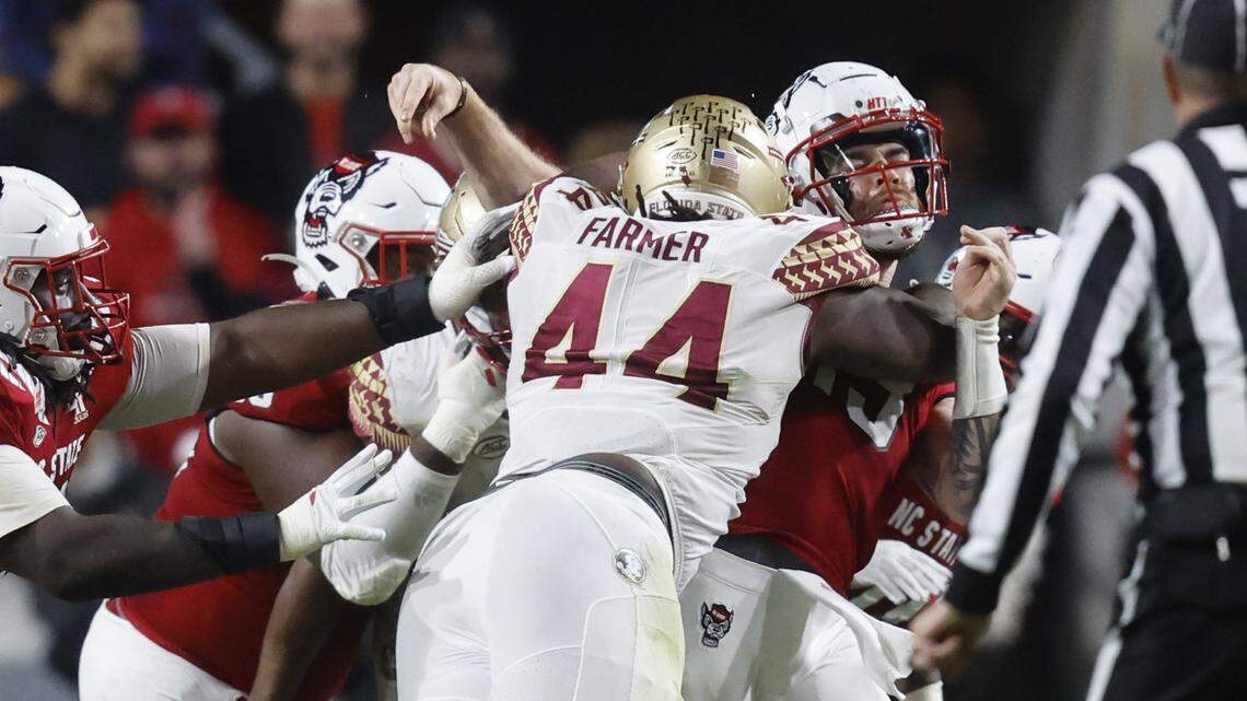 NC State quarterback Devin Leary leaves game against FSU, status remains unclear