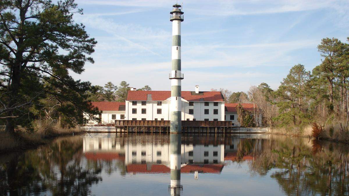 Kay Myrick of Raleigh took this photo of Mattamuskeet Lodge in Hyde County in 2012. The station was built more than 100 years ago as a pump station to drain the 40,000-acre lake for farmland and was later converted into a hunting lodge.