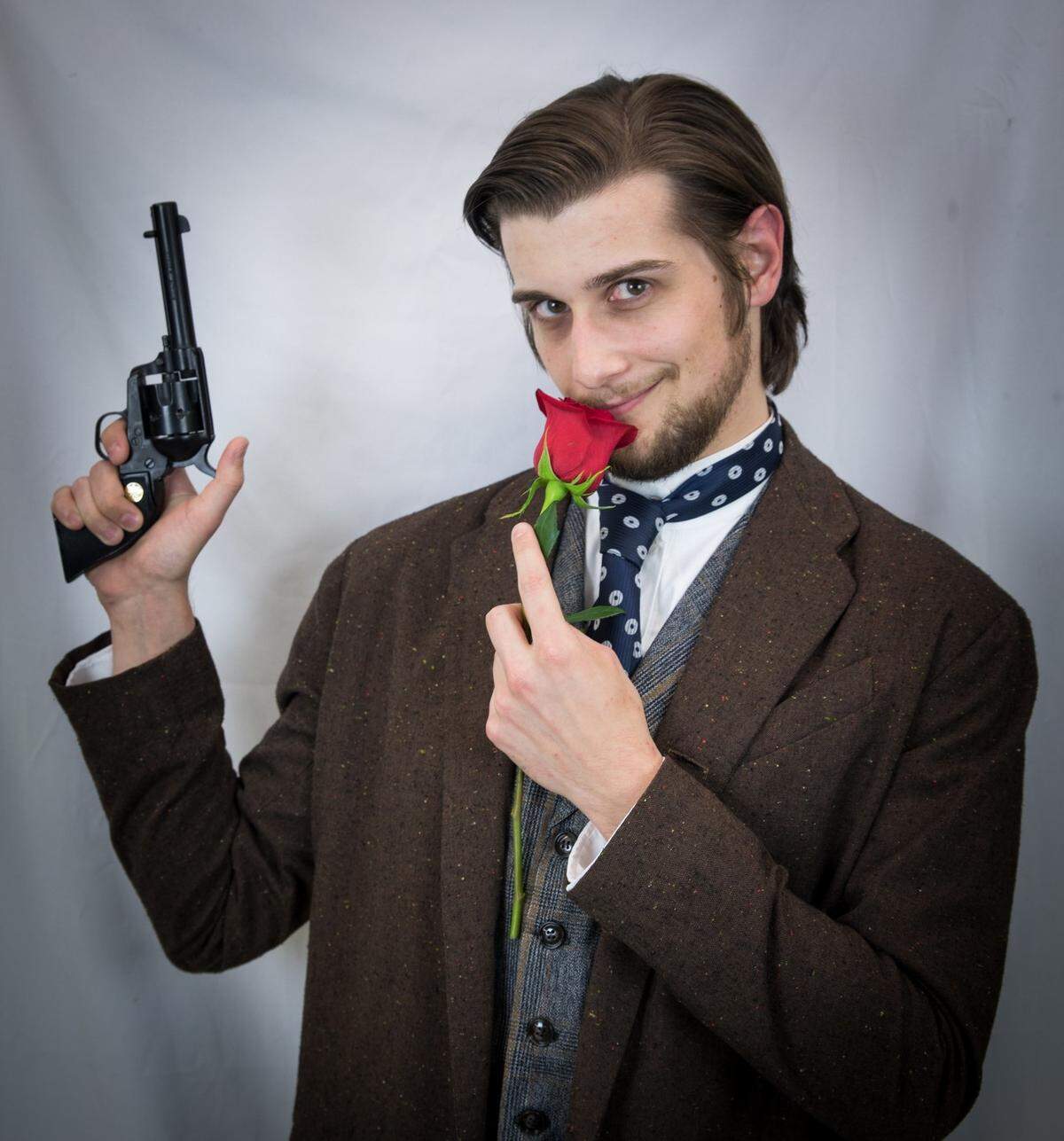 Tyler Graeper stars as Monty in the Raleigh Little Theatre production of “A Gentleman’s Guide to Love & Murder,” which won the Tony Award for Best Musical in 2014.